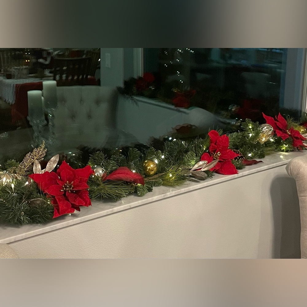 Pier 1 Poinsettia Ornament Garlands